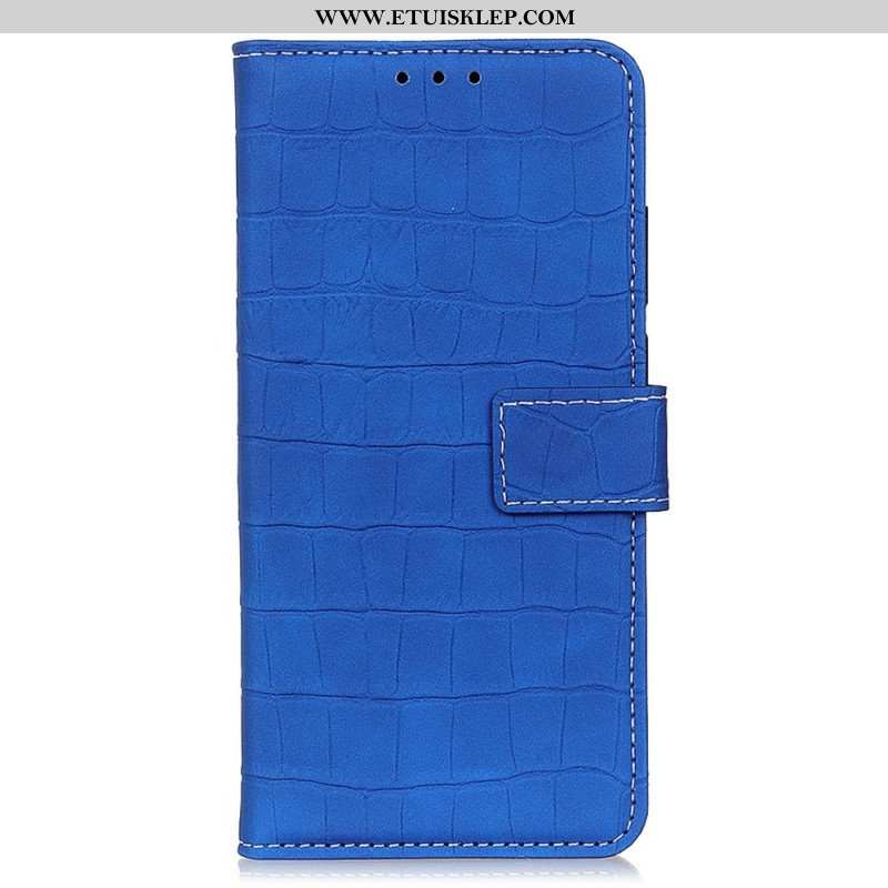 Etui Folio do Sony Xperia 10 IV Styl Skóry Krokodyla